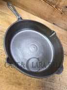 Priced to sell! A tale of two skillets...light and amazing! Late 1800’s Gate-marked unknown #11 DEEP cast iron skillet!