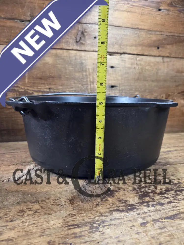 Priced to Sell and HUGE!! 1910’s Griswold Size #10 (835) Dutch Oven with Large Block Logo & (2553 A) Lid. One of the