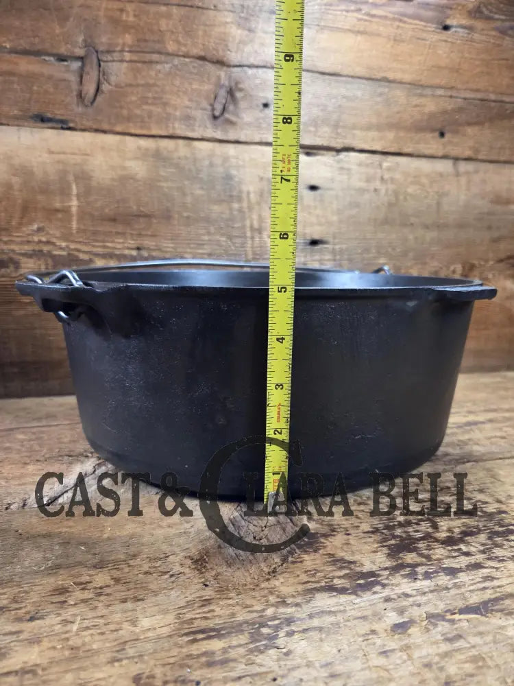 Priced to Sell and HUGE!! 1910’s Griswold Size #10 (835) Dutch Oven with Large Block Logo & (2553 A) Lid. One of the