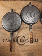 Priced to Sell and tougher to find 1920’s Early Wagner Ware Stylized logo 1408 #8 Waffle Iron with short Base! Waffle