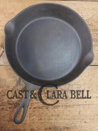 Priced to Sell big bacon skillet. Fully restored 1890’s Era Wagner #10 Block Logo. Sits flat on all cook surfaces. SC24