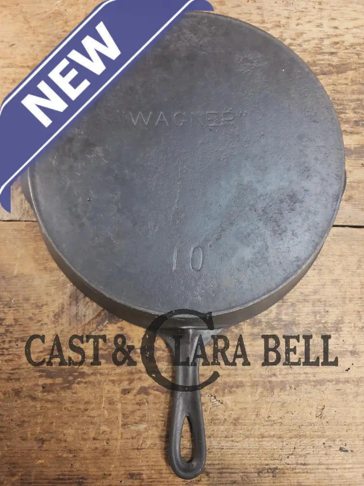Priced to Sell big bacon skillet. Fully restored 1890’s Era Wagner #10 Block Logo. Sits flat on all cook surfaces. SC24