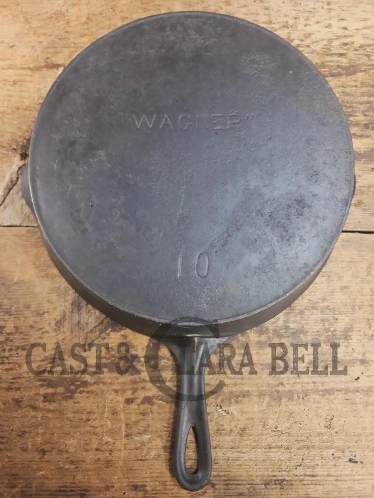 Priced to Sell big bacon skillet. Fully restored 1890’s Era Wagner #10 Block Logo. Sits flat on all cook surfaces. SC24