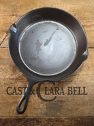 Priced to sell big bacon skillet! Mid 1900’s Lodge #10 Skillet with 3 Notch Heat Ring. Restored and Ready to Use!