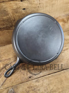 Priced to sell big bacon skillet! Mid 1900’s Lodge #10 Skillet with 3 Notch Heat Ring. Restored and Ready to Use!