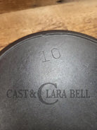 Priced to sell big bacon skillet! Mid 1900’s Lodge #10 Skillet with 3 Notch Heat Ring. Restored and Ready to Use!