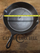 Priced to sell big bacon skillet! Mid 1900’s Lodge #10 Skillet with 3 Notch Heat Ring. Restored and Ready to Use!