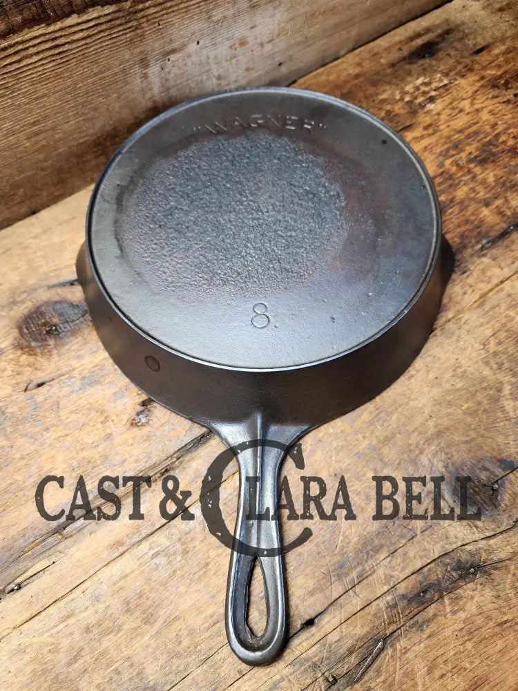 Priced To Sell! Campfire Cooker 1920’S Wagner Sidney O #8 ’Arc Straight’ Skillet With Heat Ring