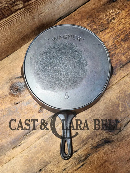 Priced To Sell! Campfire Cooker 1920’S Wagner Sidney O #8 ’Arc Straight’ Skillet With Heat Ring