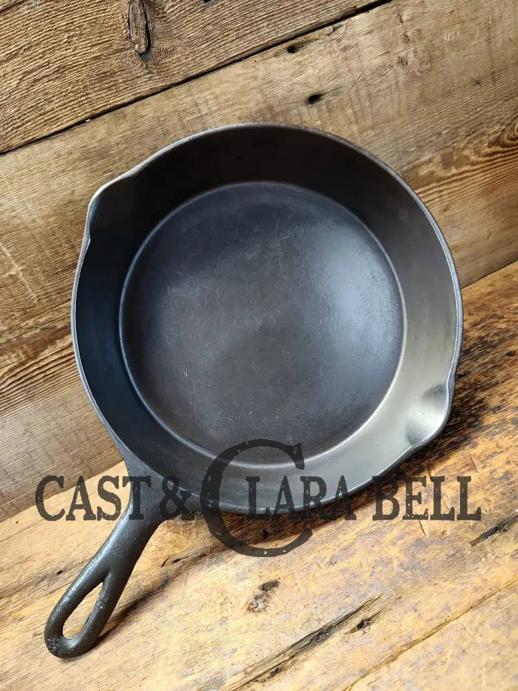 Priced To Sell! Campfire Cooker 1920’S Wagner Sidney O #8 ’Arc Straight’ Skillet With Heat Ring