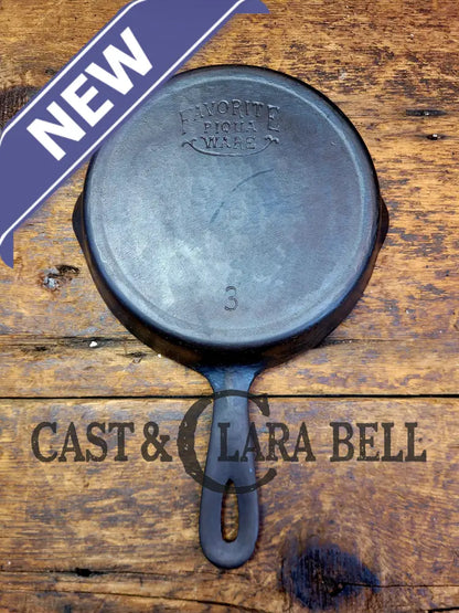 Priced To Sell! Classic Egg Skillet! 1920’S Favorite Piqua Ware #3 Skillet 3