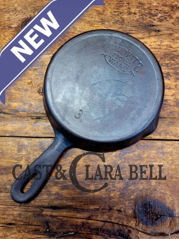 Priced To Sell! Classic Egg Skillet! 1920’S Favorite Piqua Ware #3 Skillet 3