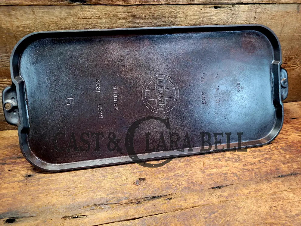 Priced To Sell! Classic Griswold #9 Long Griddle 746. Perfect For Pancakes By The Campfire Or On