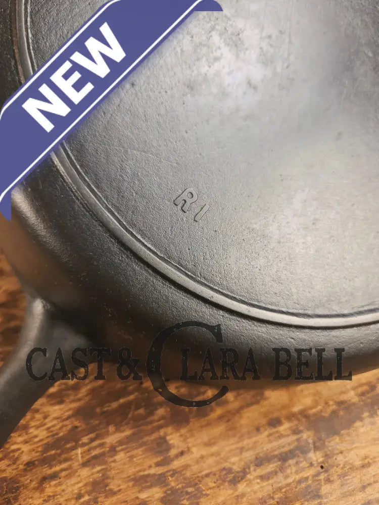 Priced to sell daily workhorse! Early 1900’s Lodge #8 Skillet with 3 Notch Heat Ring and raised RI. Great first pan!
