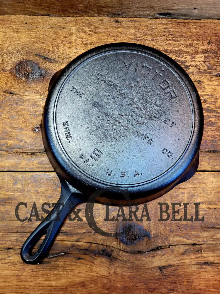 Priced To Sell! Early 1900’S Fully Marked Griswold’s Victor #8 Skillet With Heat Ring.