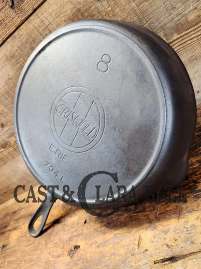 Priced To Sell! Early Griswold ’Erie’ (No Epu) #8 Skillet Large Block Slant Logo 704 L