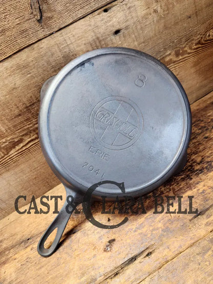 Priced To Sell! Early Griswold ’Erie’ (No Epu) #8 Skillet Large Block Slant Logo 704 L