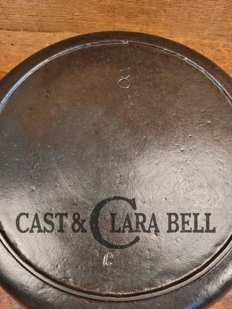 Priced To Sell! Early Lodge #8 Cast Iron Skillet With Single Notch And Raised C