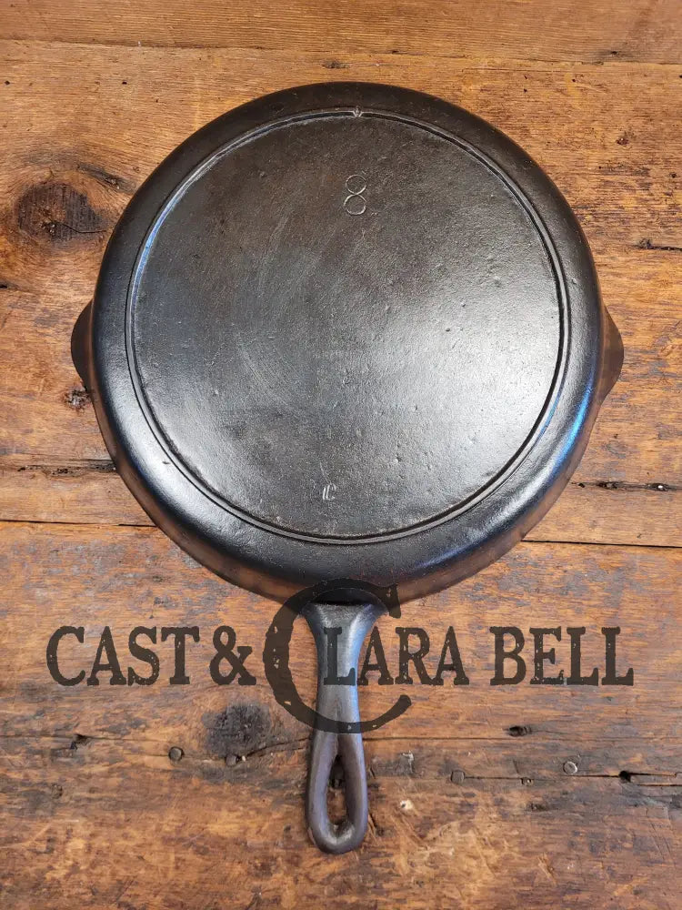 Priced To Sell! Early Lodge #8 Cast Iron Skillet With Single Notch And Raised C