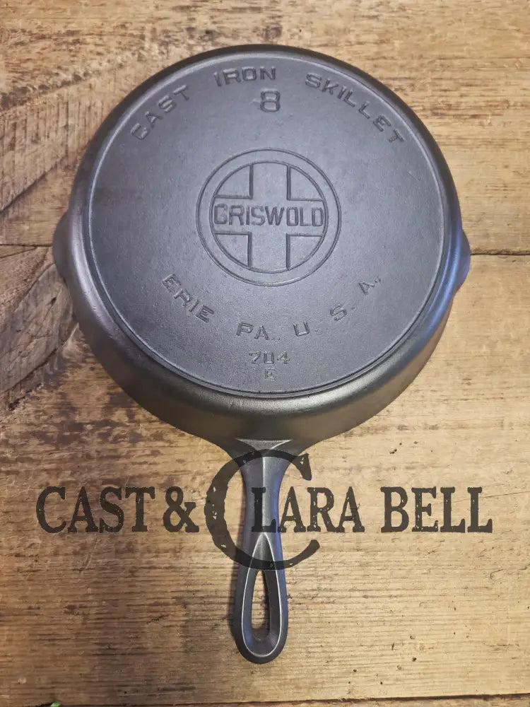 Priced to Sell! Early vintage 1920’s Griswold #8 Skillet with Block Logo Erie PA USA 704. See DESCRIPTION Skillet