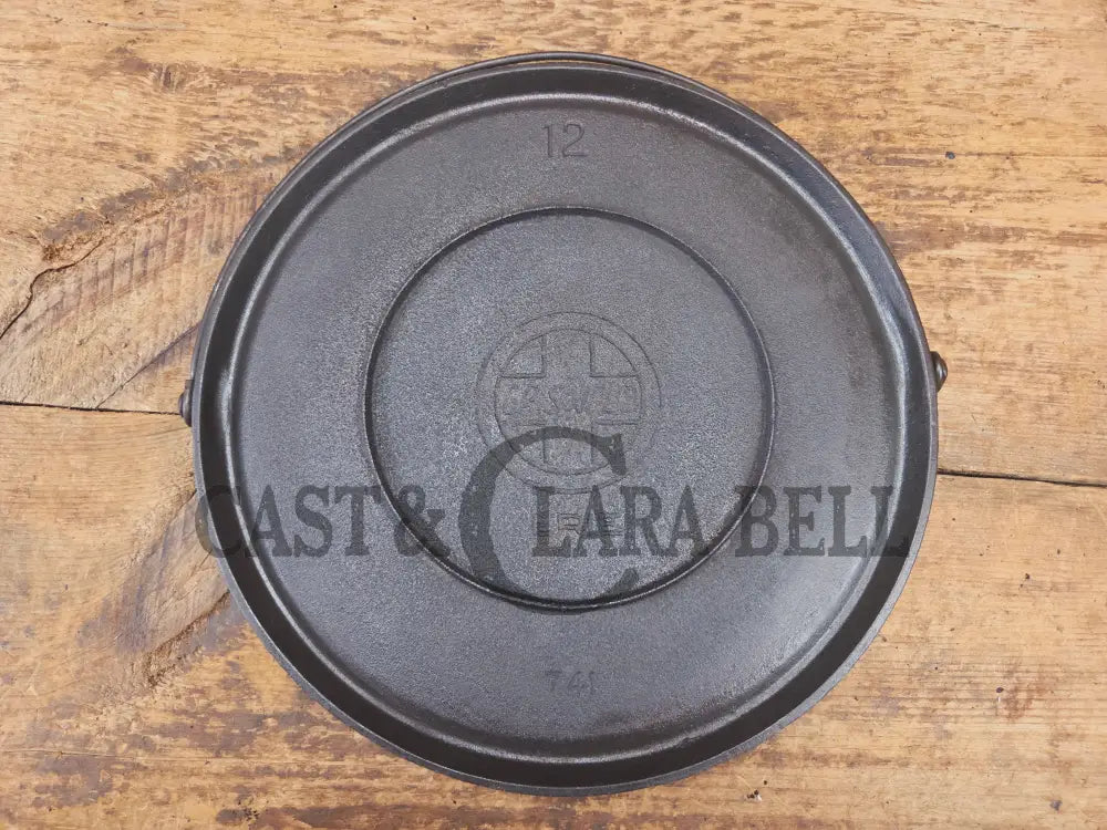 Priced To Sell: 1910’s Era Griswold Slant Logo No. 12 Round Griddle Bailed 741. ERIE. Perfect Pizza Griddle - Griddle