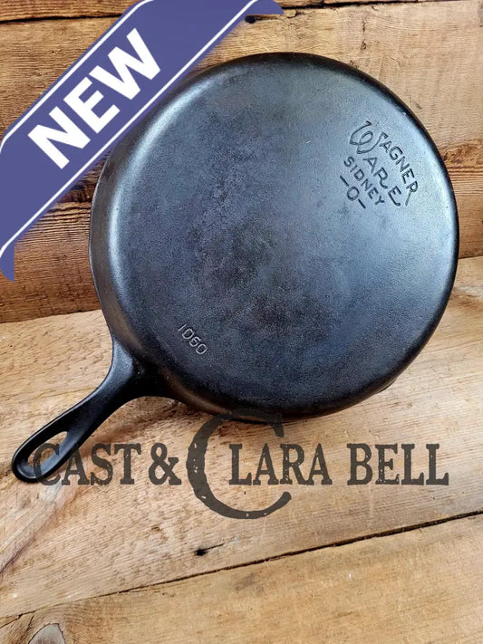 Priced To Sell Great Bacon Skillet! Big 1930’S Wagner Ware #10 Cast Iron Skillet With Stylized