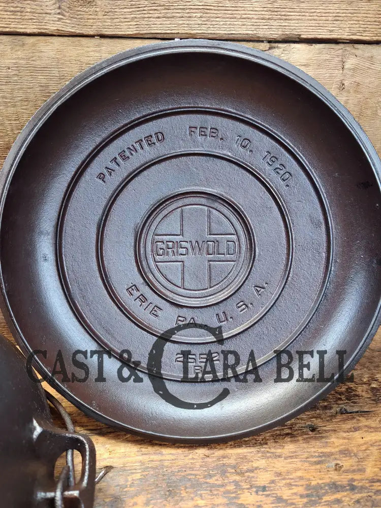 Priced To Sell Great Campfire Cooker! 1920’S Griswold #9 Tite-Top Cast Iron Dutch Oven With Slant