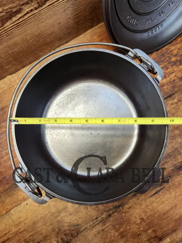 Priced To Sell Great Campfire Cooker! 1920’S Griswold #9 Tite-Top Cast Iron Dutch Oven With Slant