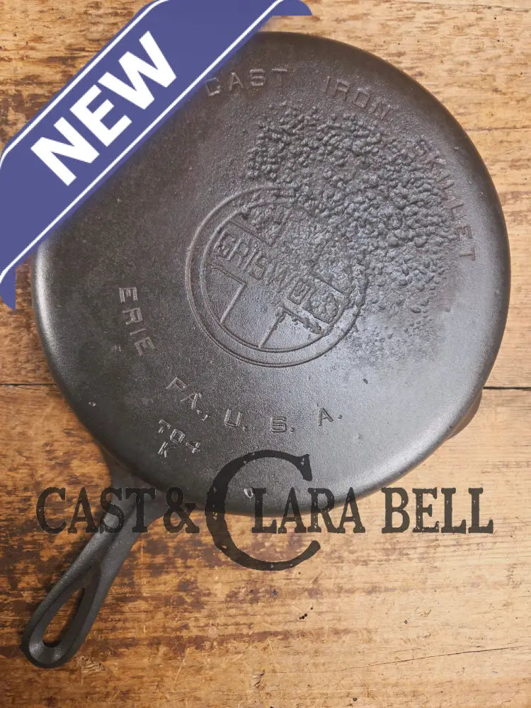 Priced to Sell! GREAT campfire cooker 1930’s Griswold cast iron skillet. Small block 704 K Skillet