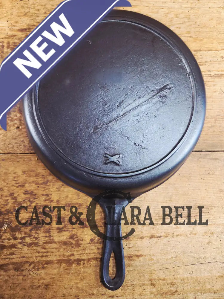 PRICED TO SELL! Great daily user Mystery #8 Skillet with Heat Ring and X Makers Mark. Handles beautifully Skillet