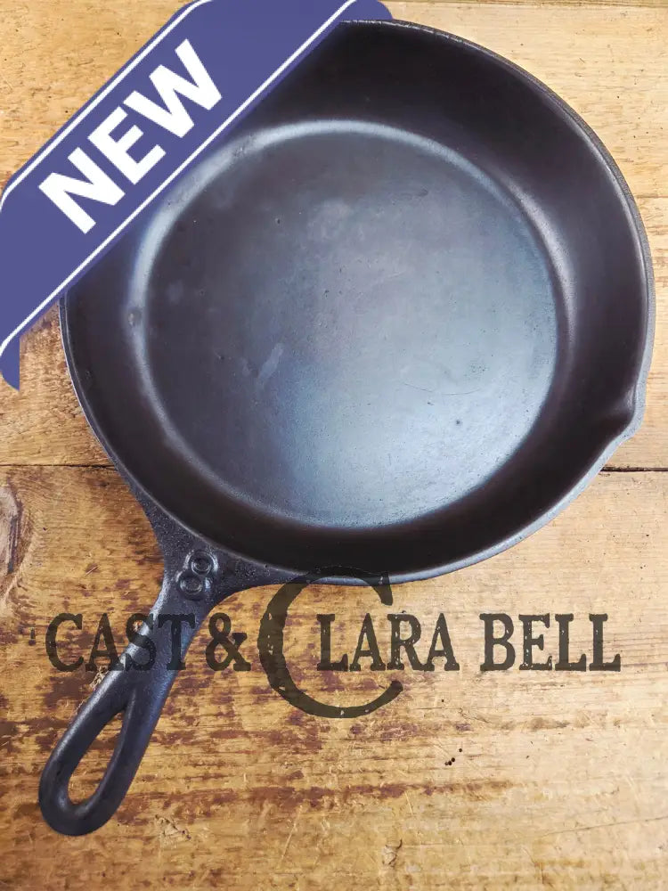 PRICED TO SELL! Great daily user Mystery #8 Skillet with Heat Ring and X Makers Mark. Handles beautifully Skillet