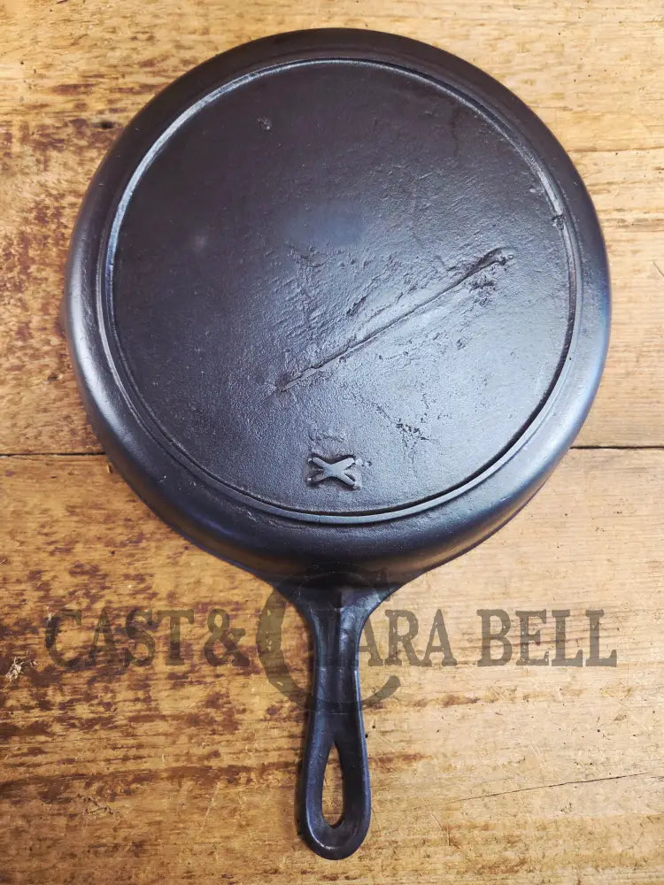 PRICED TO SELL! Great daily user Mystery #8 Skillet with Heat Ring and X Makers Mark. Handles beautifully Skillet