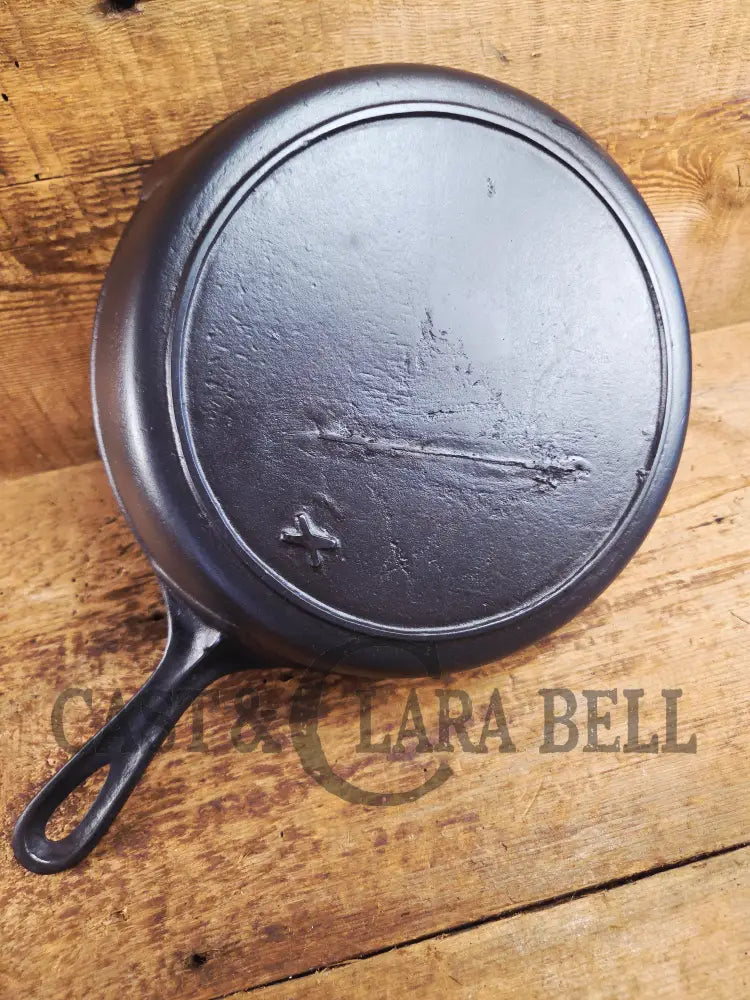PRICED TO SELL! Great daily user Mystery #8 Skillet with Heat Ring and X Makers Mark. Handles beautifully Skillet