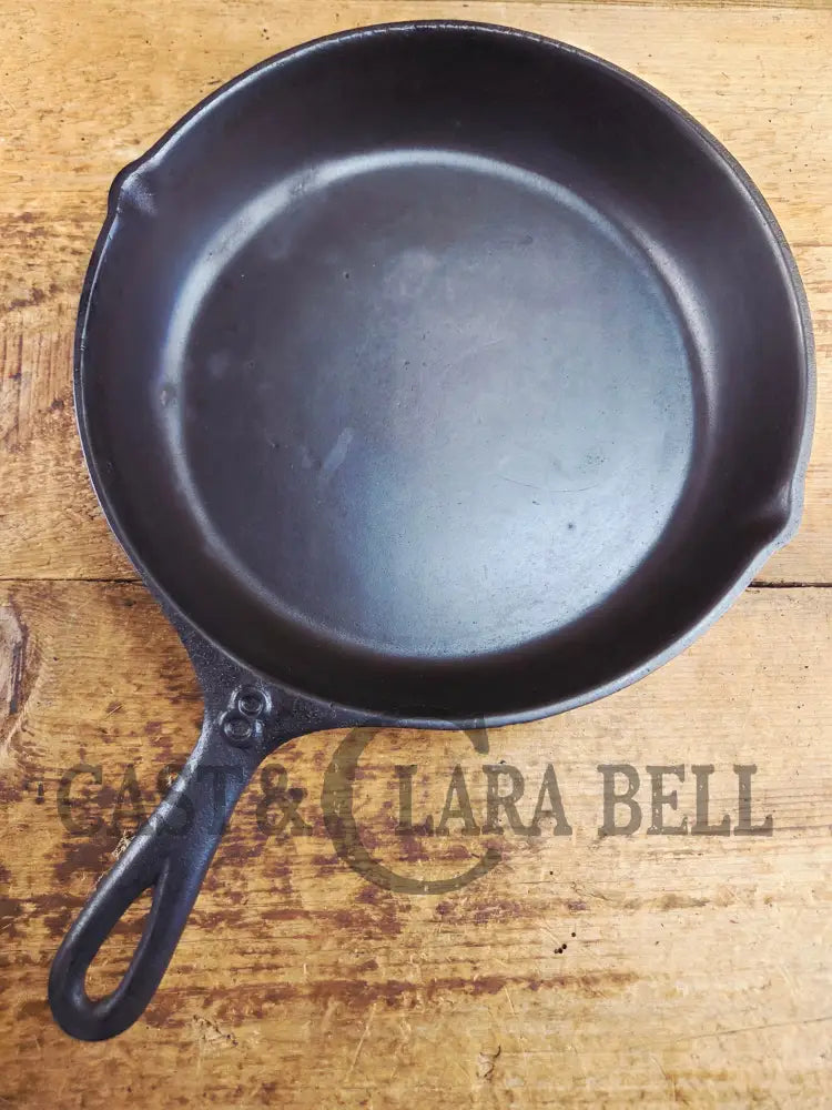 PRICED TO SELL! Great daily user Mystery #8 Skillet with Heat Ring and X Makers Mark. Handles beautifully Skillet