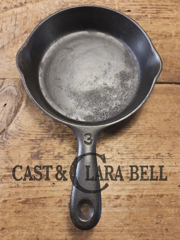 Priced to Sell! Great first unique egg skillet! Wagner’s Long Life #3 1753. Restored and Ready to Use! Great Gift idea!