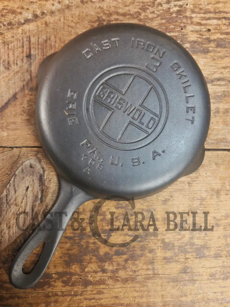 Priced to Sell!! Griswold #3 Skillet with Large Block Logo and Smooth Bottom 709 A Skillet