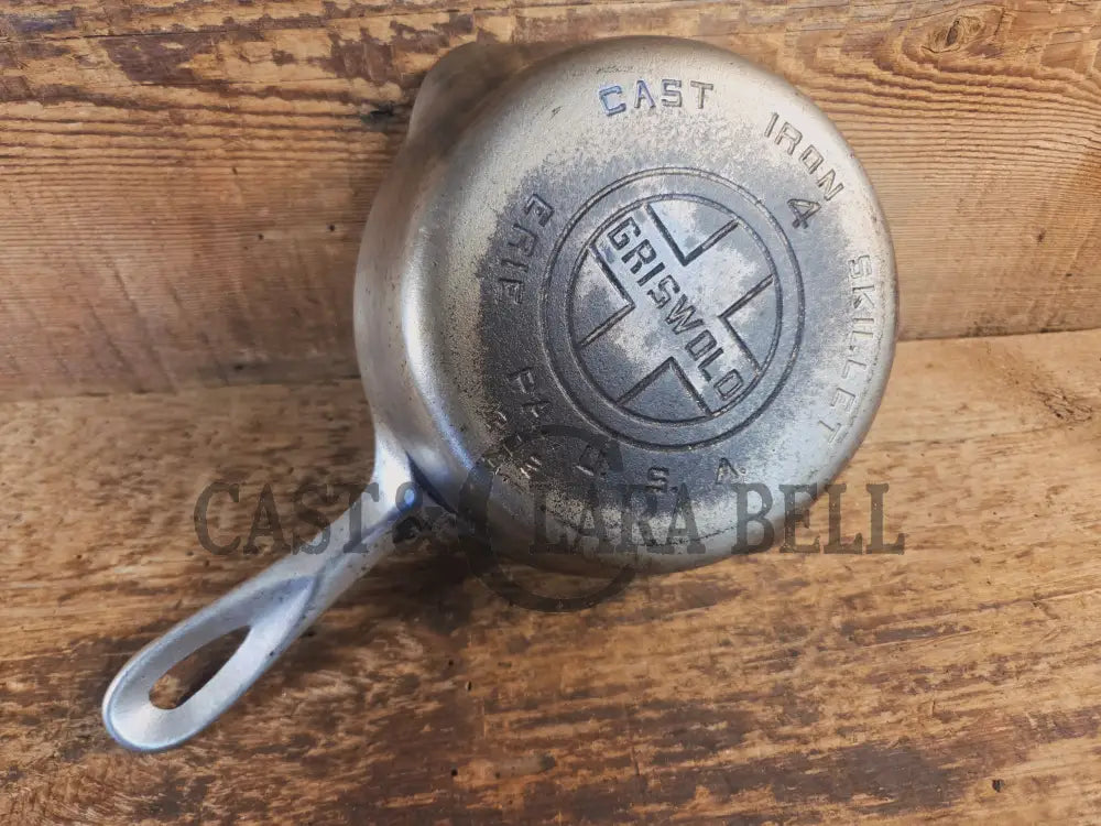 Priced To Sell! Griswold #4 Cast Iron Skillet with Large Block Logo 702 A - Skillet