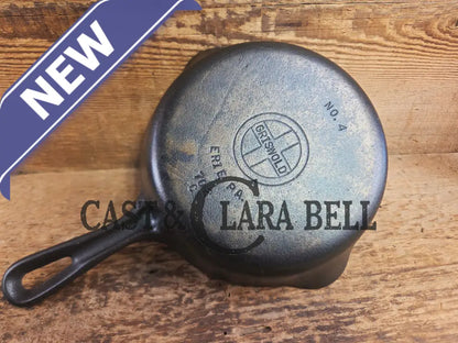 Priced to Sell! Griswold No. 4 Cast Iron Skillet with Small Block Logo Grooved Handle 702 Skillet