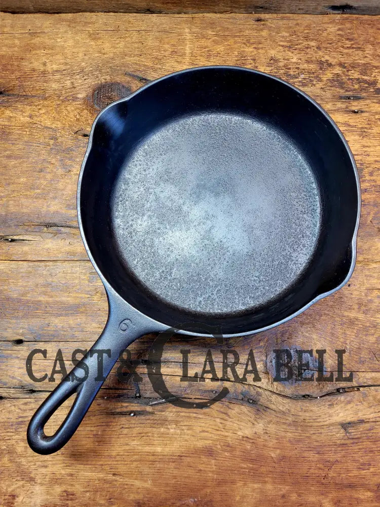 Priced To Sell! Htf 1924 Wagner Ware Sidney -O- #6 Skillet With Heat Ring 1056 E! Restored And