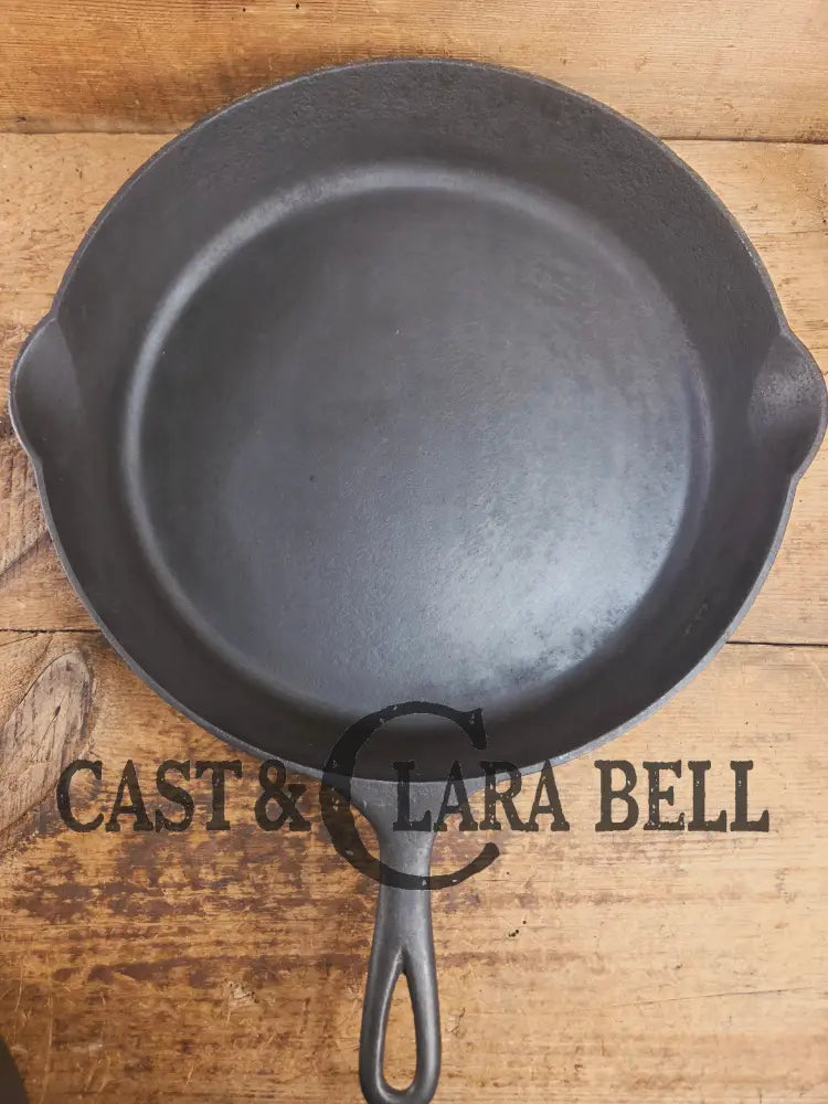 Priced to Sell! Huge 1920’s Griswold No. 12 Skillet with Block Logo 719 and ERIE. Perfect bacon skillet Skillet