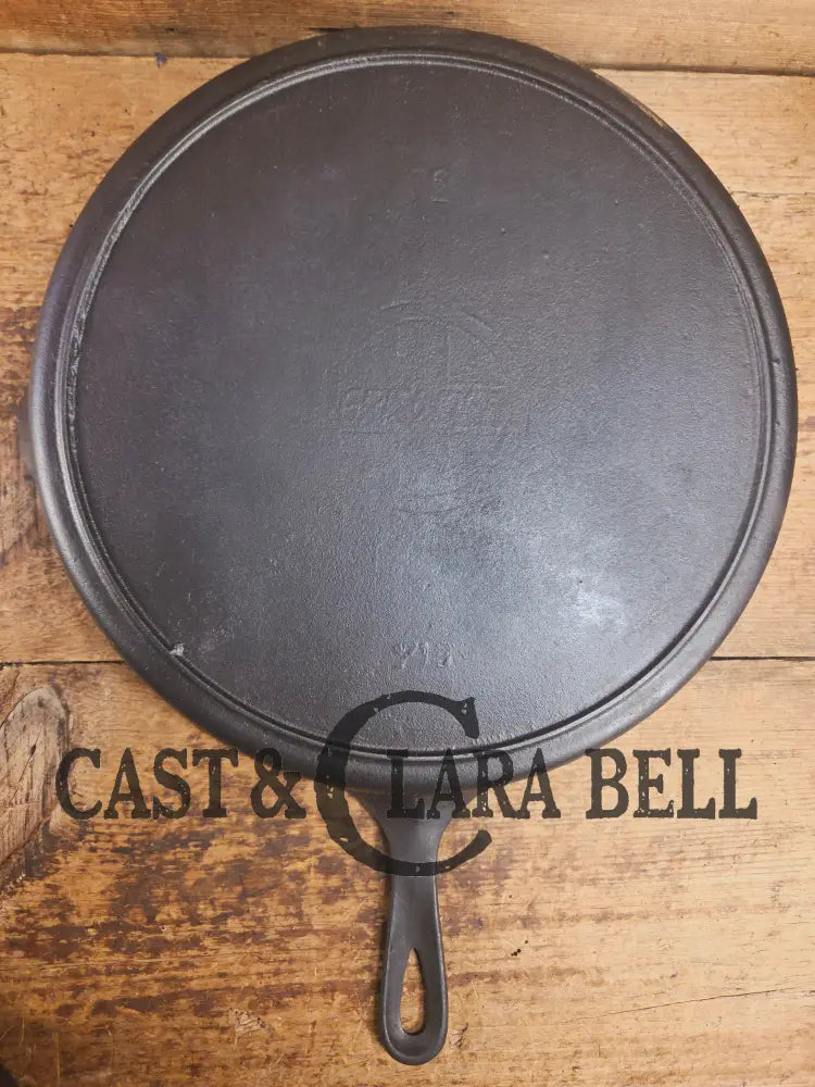 Priced to Sell! Huge 1920’s Griswold No. 12 Skillet with Block Logo 719 and ERIE. Perfect bacon skillet Skillet