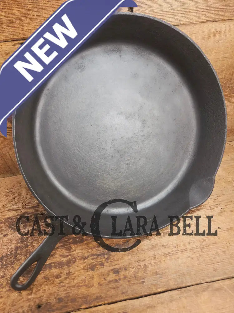 Priced to Sell! Huge 1920’s Griswold No. 12 Skillet with Block Logo 719 and ERIE. Perfect bacon skillet Skillet