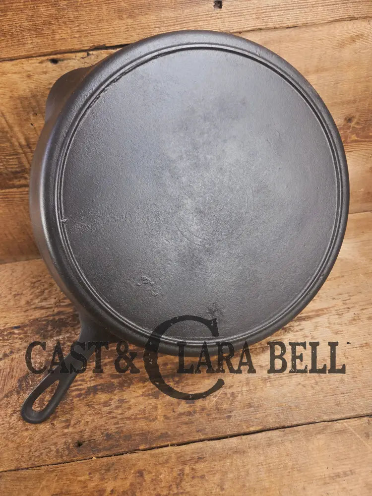 Priced to Sell! Huge 1920’s Griswold No. 12 Skillet with Block Logo 719 and ERIE. Perfect bacon skillet Skillet