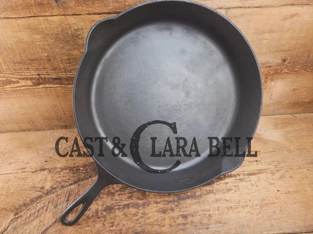 Priced to Sell! Huge 1920’s Griswold No. 12 Skillet with Block Logo 719 and ERIE. Perfect bacon skillet Skillet