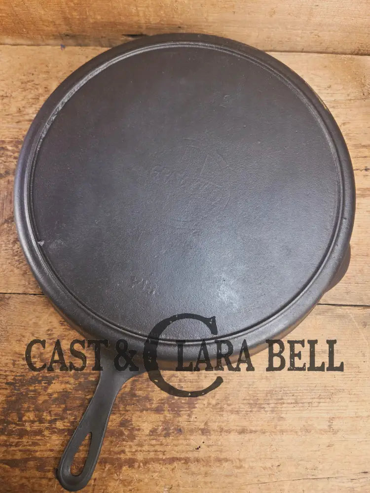 Priced to Sell! Huge 1920’s Griswold No. 12 Skillet with Block Logo 719 and ERIE. Perfect bacon skillet Skillet