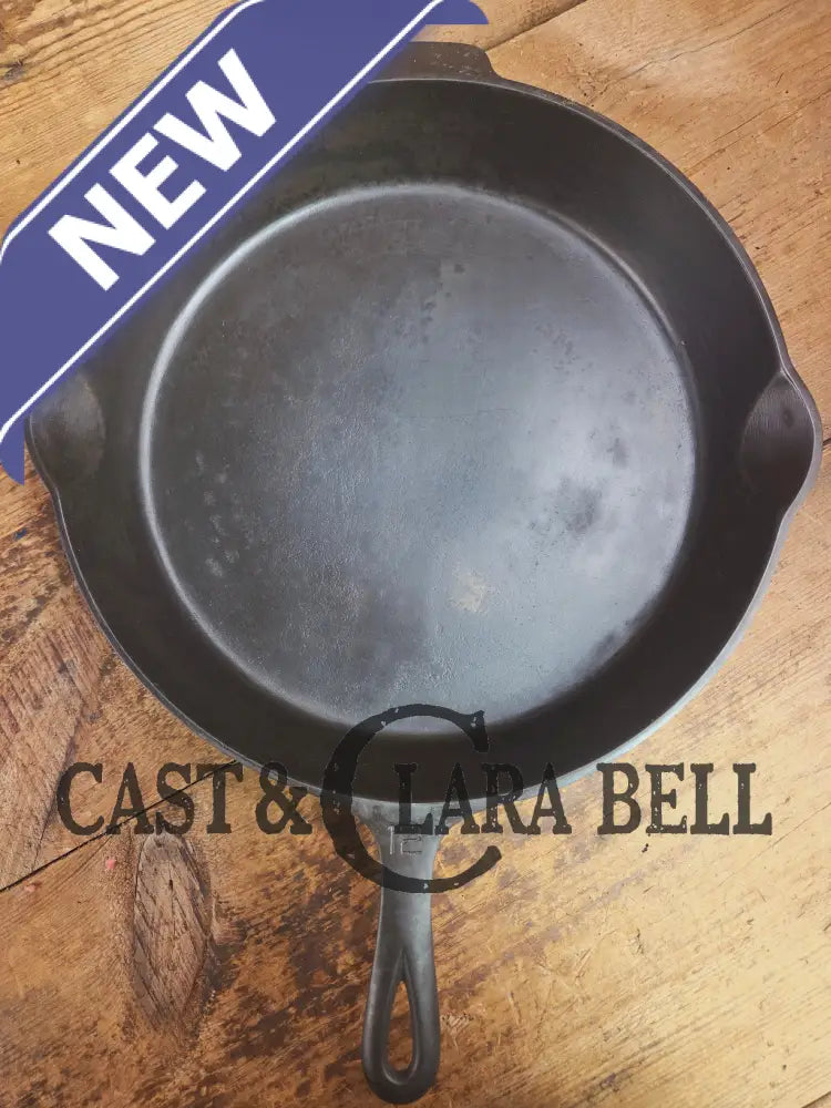 Priced to Sell! Huge 1920’s Griswold No. 12 Skillet with Block Logo 719. Perfect bacon skillet Skillet