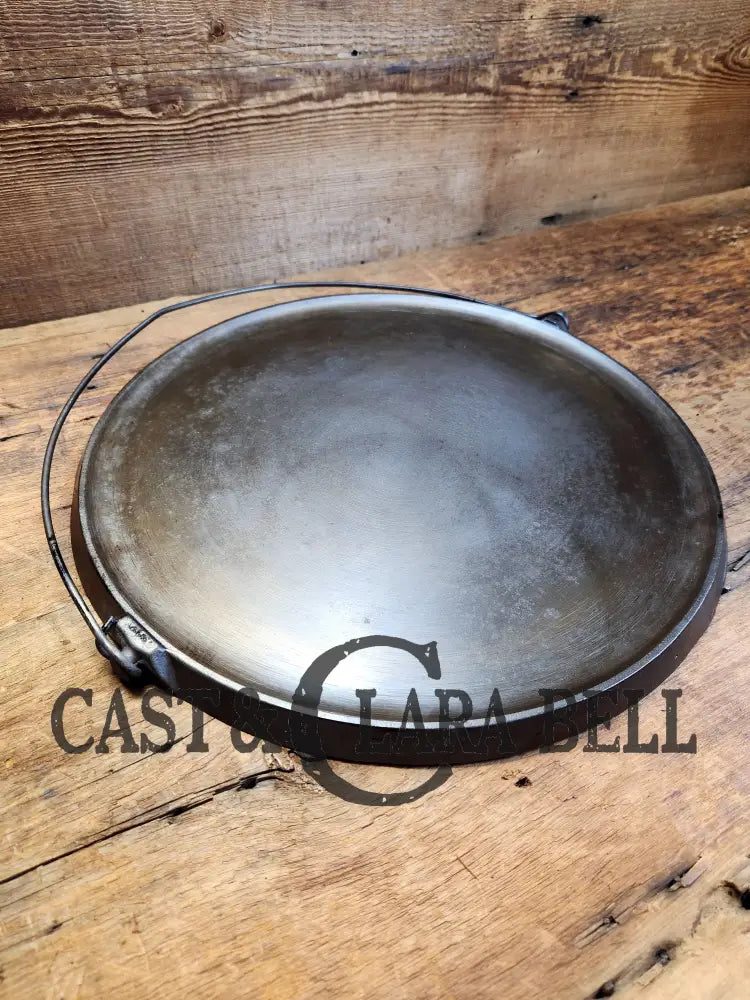 Priced To Sell! Huge! 1920’S Griswold No. 14 Round Griddle With Bail. Block Logo #618 Sc24