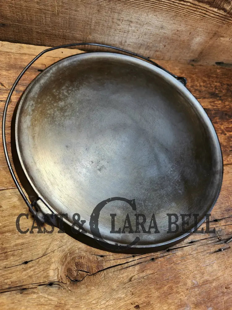 Priced To Sell! Huge! 1920’S Griswold No. 14 Round Griddle With Bail. Block Logo #618 Sc24