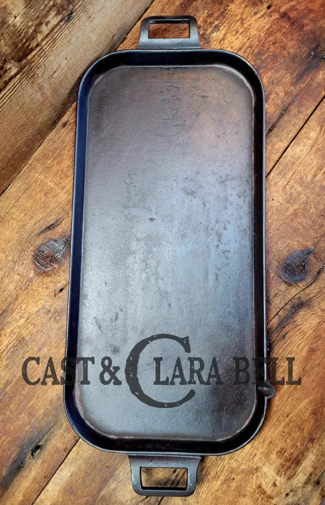 Priced To Sell! Late 1800’S Large Antique Gate-Marked Griddle (Hairline Crack) W/ Pour Spout And