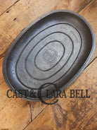 Priced to Sell: MONSTER! 1930’s Griswold #9 Large Block Logo Oval Roaster. P/N 649 Bottom 650 Lid - Dutch Ovens Trivets
